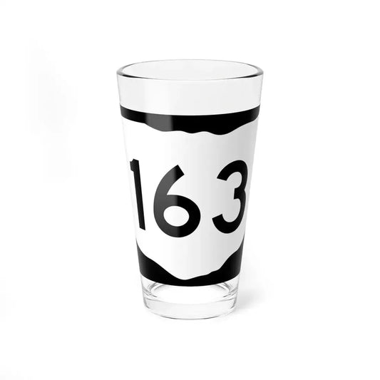 OH-163 (Ohio) (Road Sign) Pint Glass 16oz 16oz - Go Mug Yourself