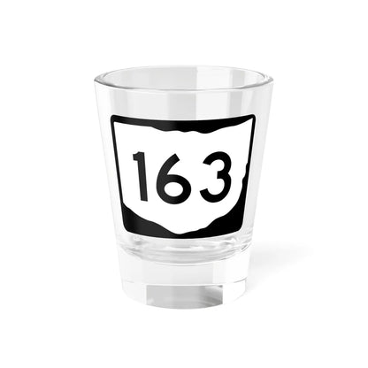 OH-163 (Ohio) (Road Sign) Shot Glass 1.5oz 1.5oz - Go Mug Yourself