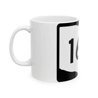 OH-163 (Ohio) (Road Sign) White Coffee Mug - Go Mug Yourself