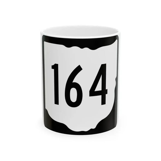 OH-164 1967 (Ohio) (Road Sign) White Coffee Mug 11oz - Go Mug Yourself