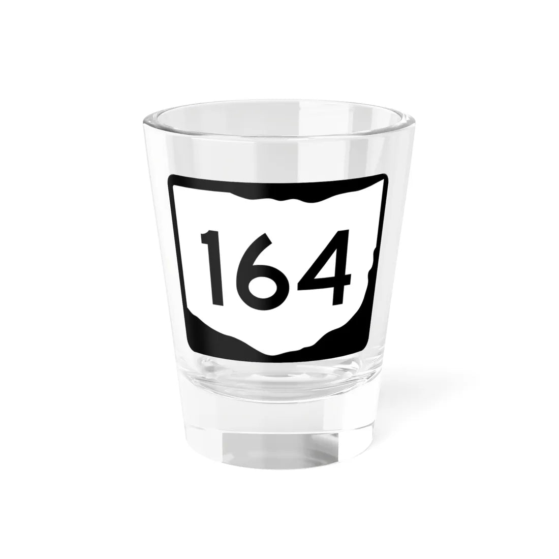 OH-164 (Ohio) (Road Sign) Shot Glass 1.5oz 1.5oz - Go Mug Yourself