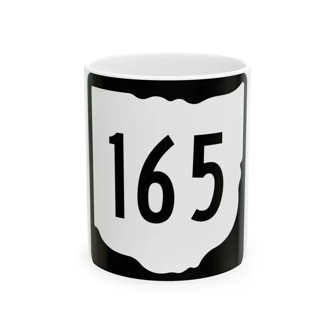 OH-165 1967 (Ohio) (Road Sign) White Coffee Mug 11oz - Go Mug Yourself