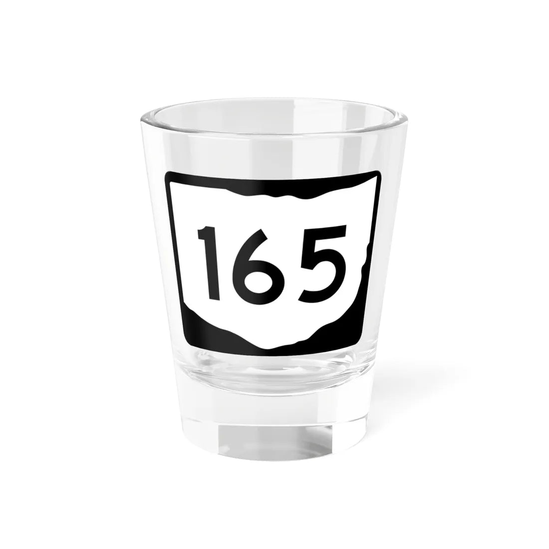 OH-165 (Ohio) (Road Sign) Shot Glass 1.5oz 1.5oz - Go Mug Yourself