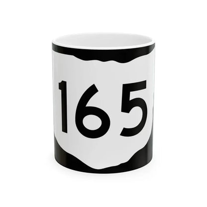 OH-165 (Ohio) (Road Sign) White Coffee Mug 11oz - Go Mug Yourself