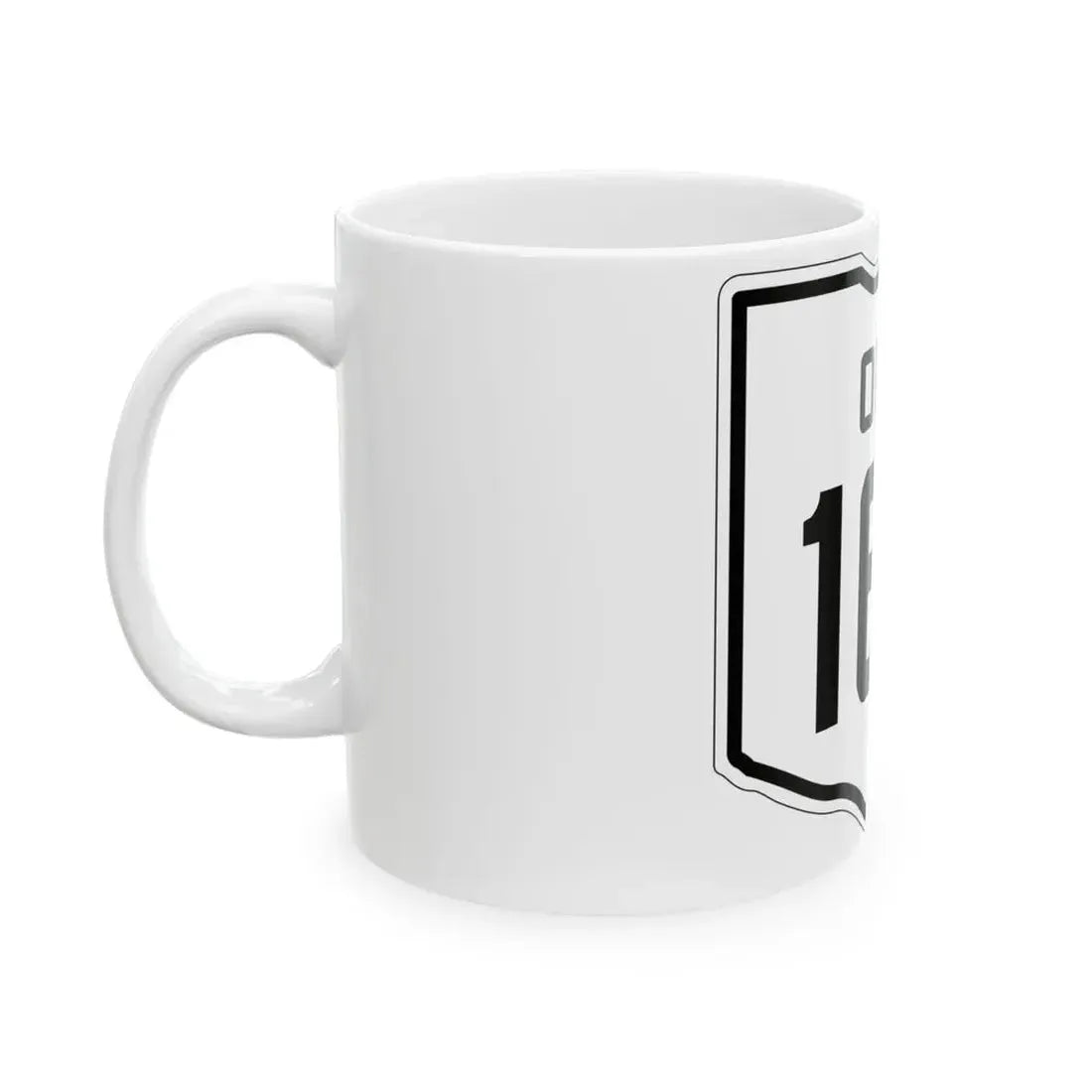 OH-166 1927 (Ohio) (Road Sign) White Coffee Mug - Go Mug Yourself