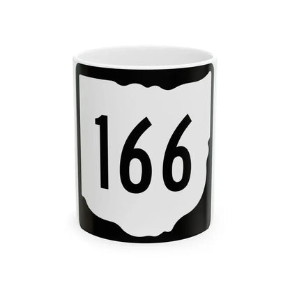 OH-166 1967 (Ohio) (Road Sign) White Coffee Mug 11oz - Go Mug Yourself