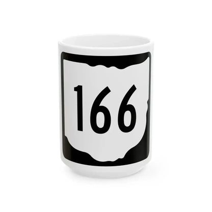 OH-166 1967 (Ohio) (Road Sign) White Coffee Mug 15oz - Go Mug Yourself