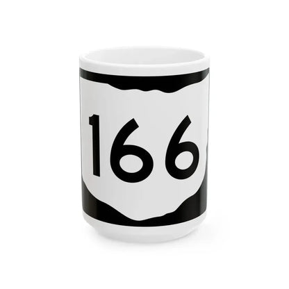 OH-166 (Ohio) (Road Sign) White Coffee Mug 15oz - Go Mug Yourself