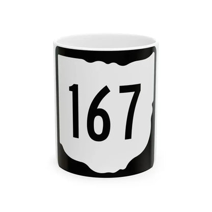 OH-167 1967 (Ohio) (Road Sign) White Coffee Mug 11oz - Go Mug Yourself