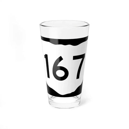 OH-167 (Ohio) (Road Sign) Pint Glass 16oz 16oz - Go Mug Yourself