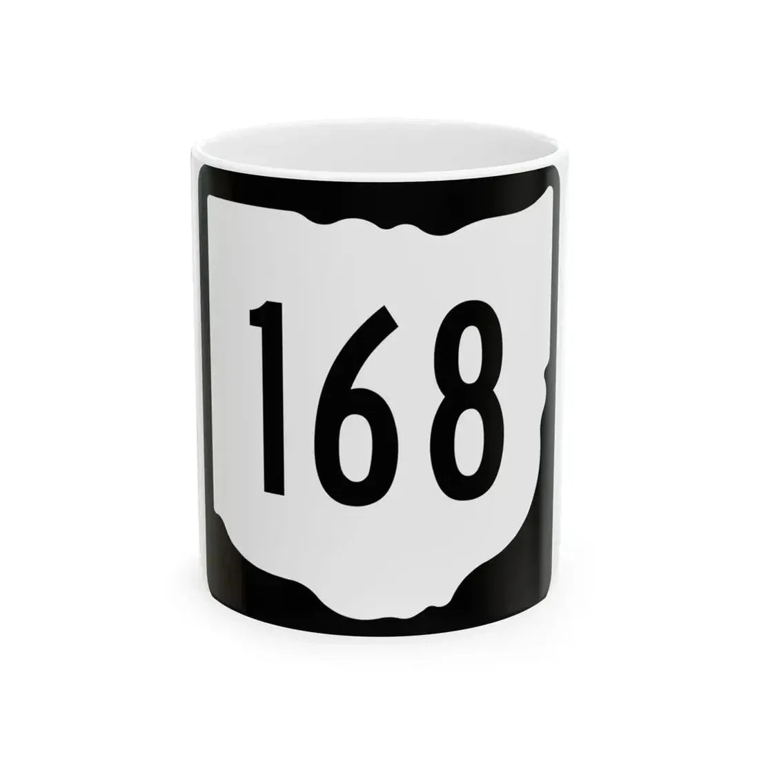 OH-168 1967 (Ohio) (Road Sign) White Coffee Mug 11oz - Go Mug Yourself