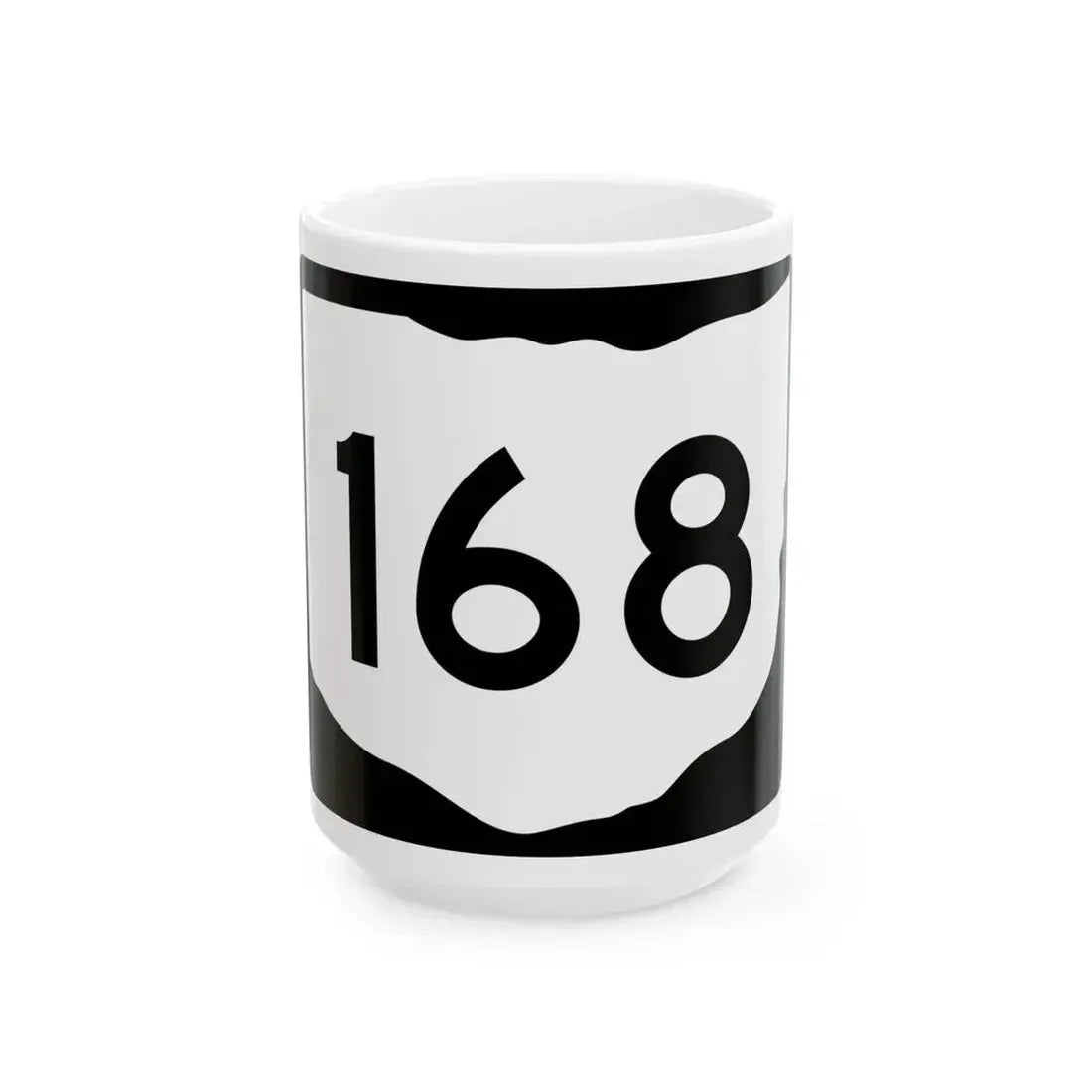 OH-168 (Ohio) (Road Sign) White Coffee Mug 15oz - Go Mug Yourself