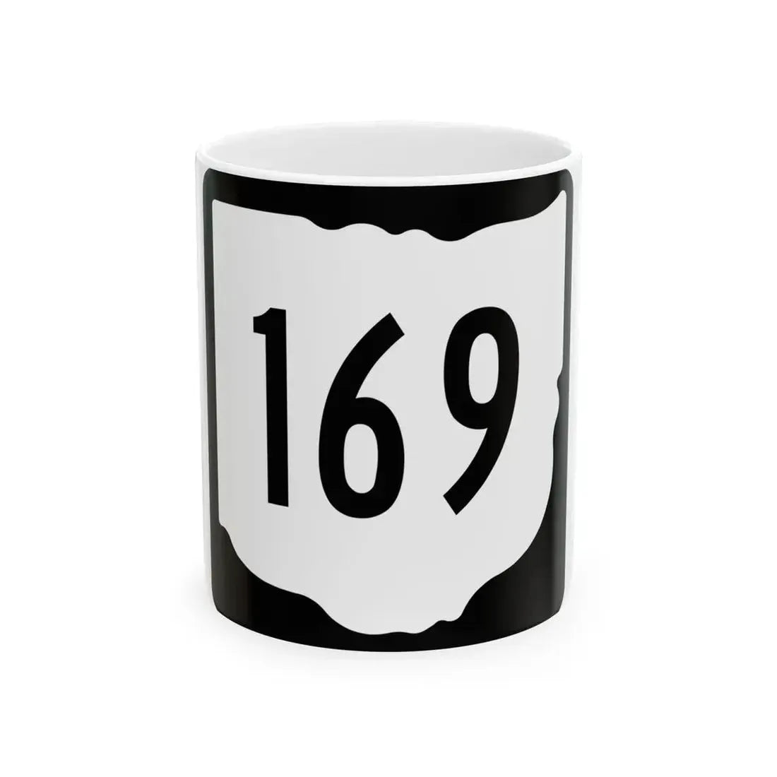 OH-169 1967 (Ohio) (Road Sign) White Coffee Mug 11oz - Go Mug Yourself