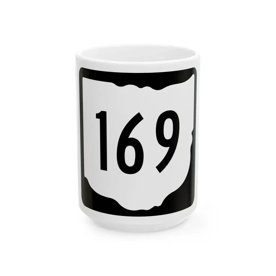 OH-169 1967 (Ohio) (Road Sign) White Coffee Mug 15oz - Go Mug Yourself