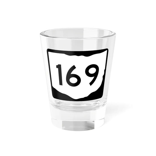 OH-169 (Ohio) (Road Sign) Shot Glass 1.5oz 1.5oz - Go Mug Yourself