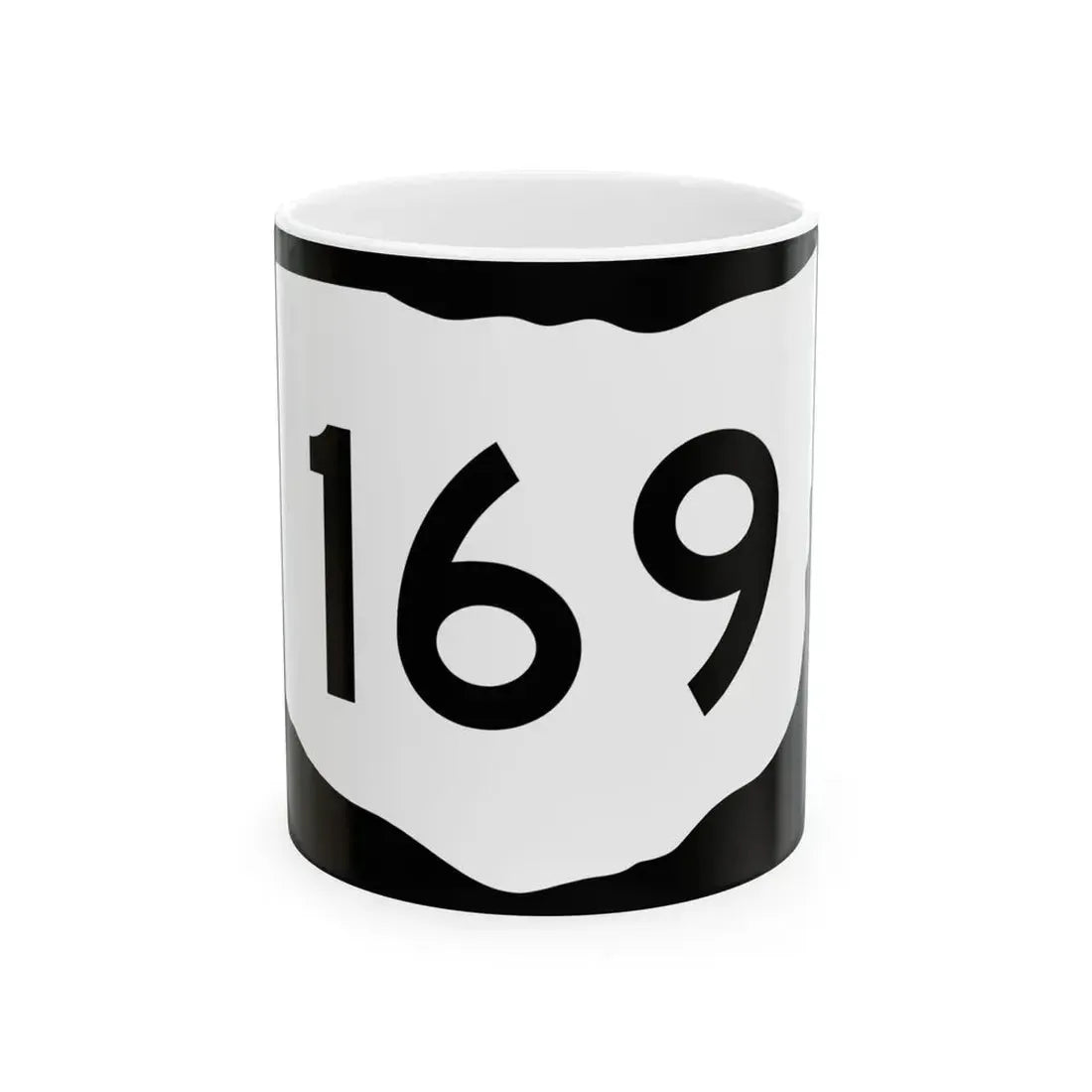 OH-169 (Ohio) (Road Sign) White Coffee Mug 11oz - Go Mug Yourself