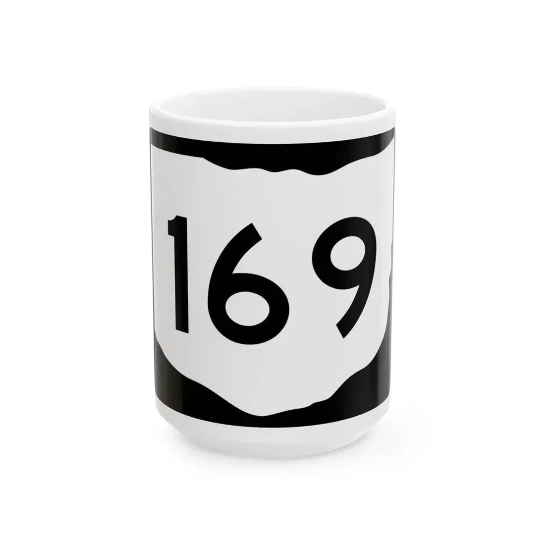 OH-169 (Ohio) (Road Sign) White Coffee Mug 15oz - Go Mug Yourself