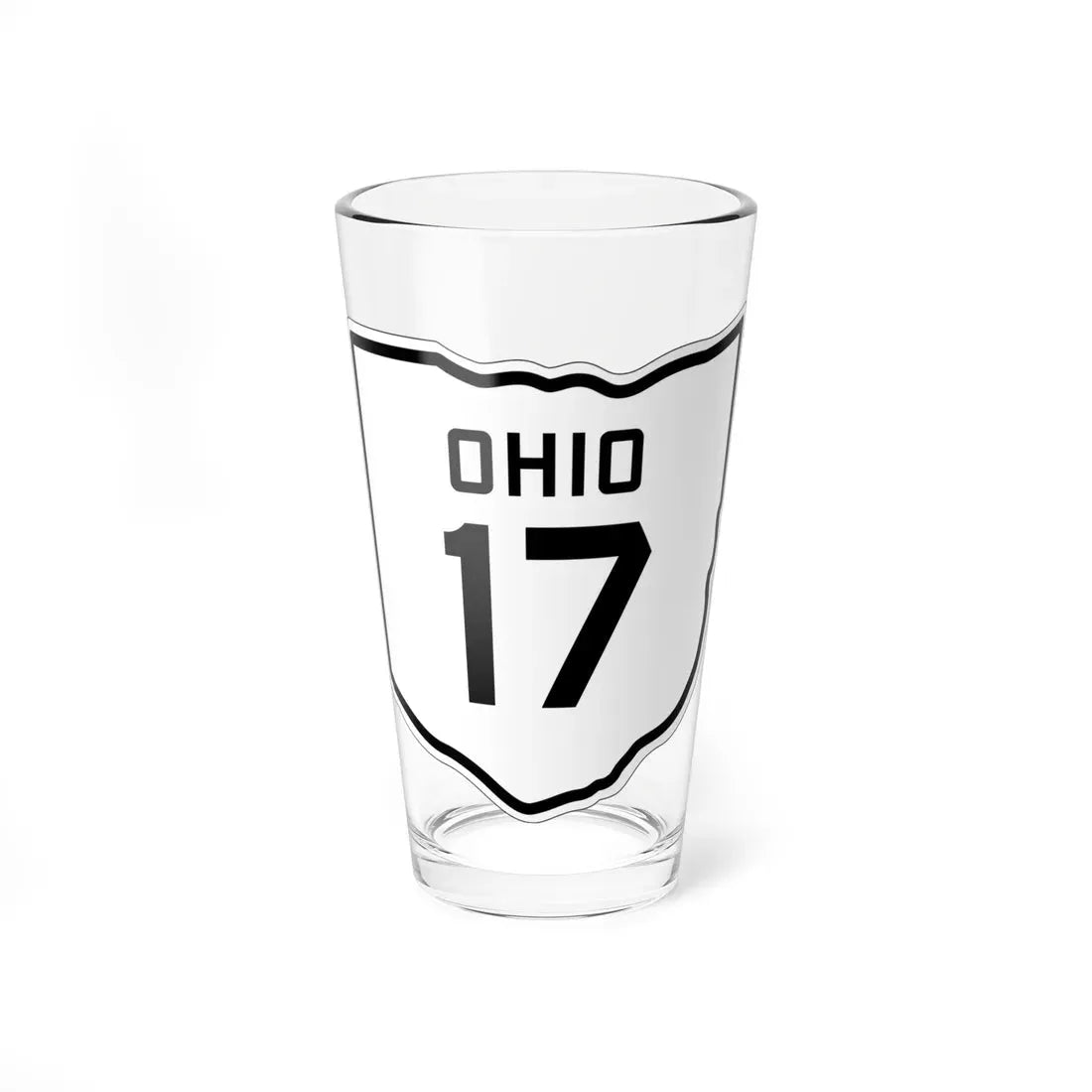 OH-17 1927 (Ohio) (Road Sign) Pint Glass 16oz 16oz - Go Mug Yourself