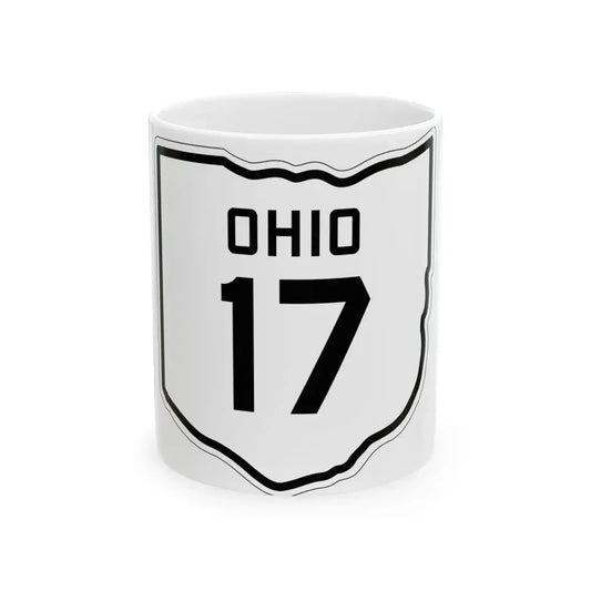 OH-17 1927 (Ohio) (Road Sign) White Coffee Mug 11oz - Go Mug Yourself