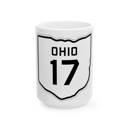 OH-17 1927 (Ohio) (Road Sign) White Coffee Mug 15oz - Go Mug Yourself