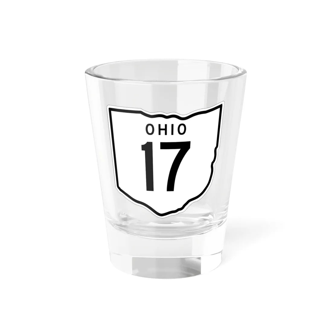 OH-17 1948 (Ohio) (Road Sign) Shot Glass 1.5oz 1.5oz - Go Mug Yourself