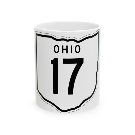OH-17 1948 (Ohio) (Road Sign) White Coffee Mug 11oz - Go Mug Yourself