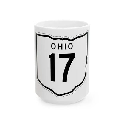 OH-17 1948 (Ohio) (Road Sign) White Coffee Mug 15oz - Go Mug Yourself