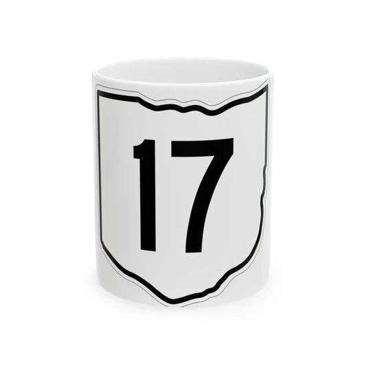 OH-17 1960 (Ohio) (Road Sign) White Coffee Mug 11oz - Go Mug Yourself