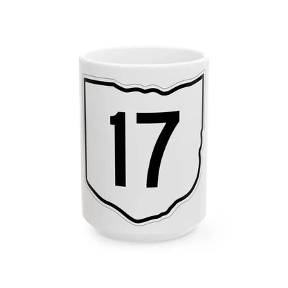 OH-17 1960 (Ohio) (Road Sign) White Coffee Mug 15oz - Go Mug Yourself
