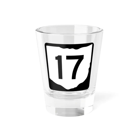 OH-17 (Ohio) (Road Sign) Shot Glass 1.5oz 1.5oz - Go Mug Yourself