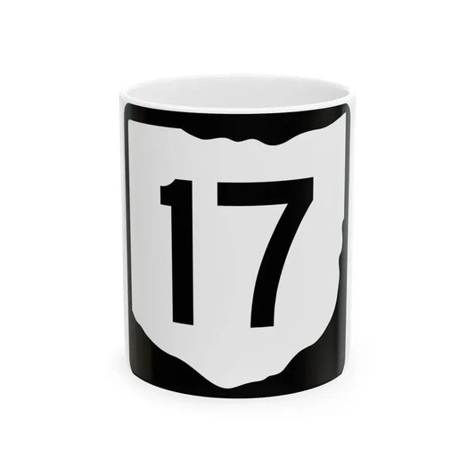 OH-17 (Ohio) (Road Sign) White Coffee Mug 11oz - Go Mug Yourself