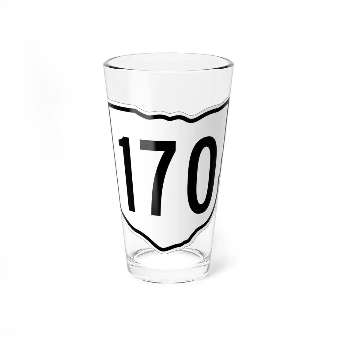 OH-170 1960 (Ohio) (Road Sign) Pint Glass 16oz 16oz - Go Mug Yourself