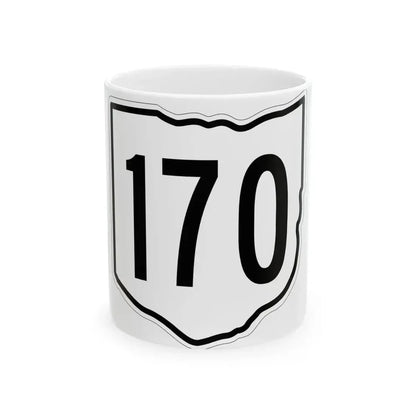 OH-170 1960 (Ohio) (Road Sign) White Coffee Mug 11oz - Go Mug Yourself