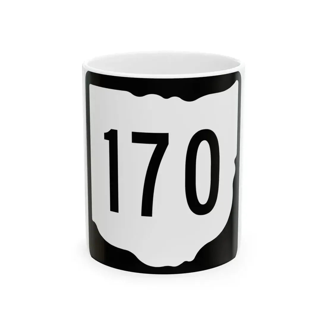 OH-170 1967 (Ohio) (Road Sign) White Coffee Mug 11oz - Go Mug Yourself
