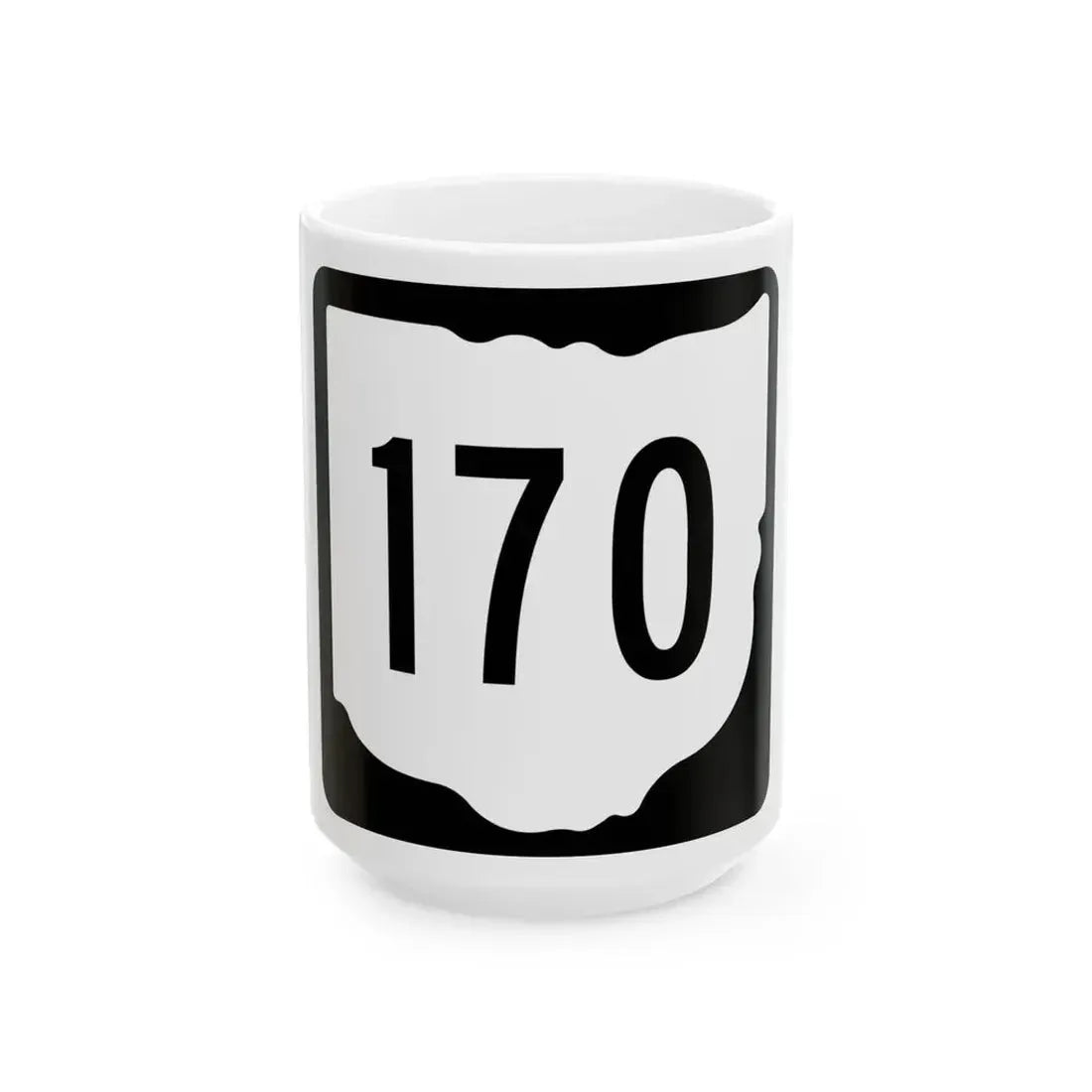 OH-170 1967 (Ohio) (Road Sign) White Coffee Mug 15oz - Go Mug Yourself