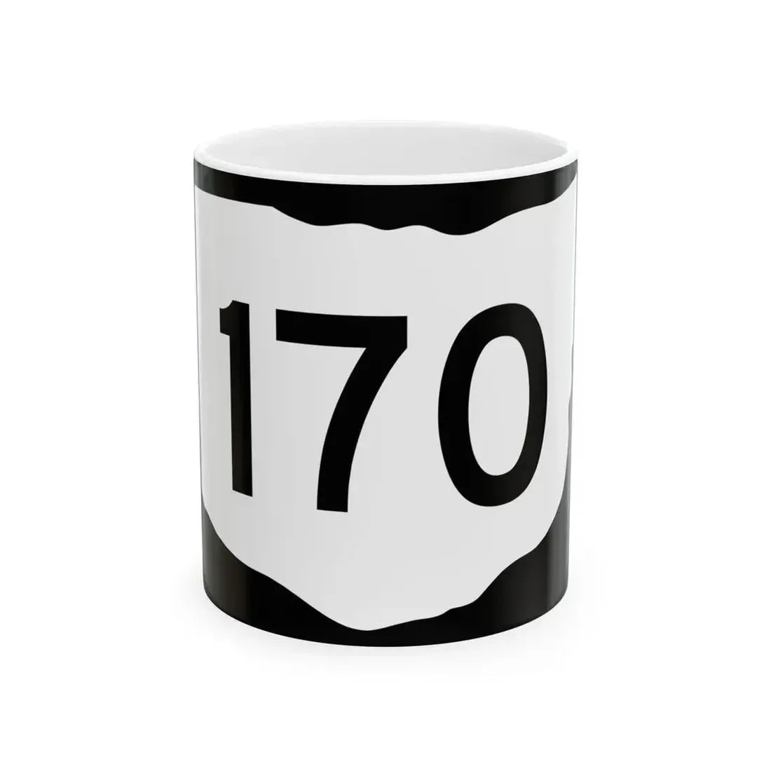 OH-170 (Ohio) (Road Sign) White Coffee Mug 11oz - Go Mug Yourself