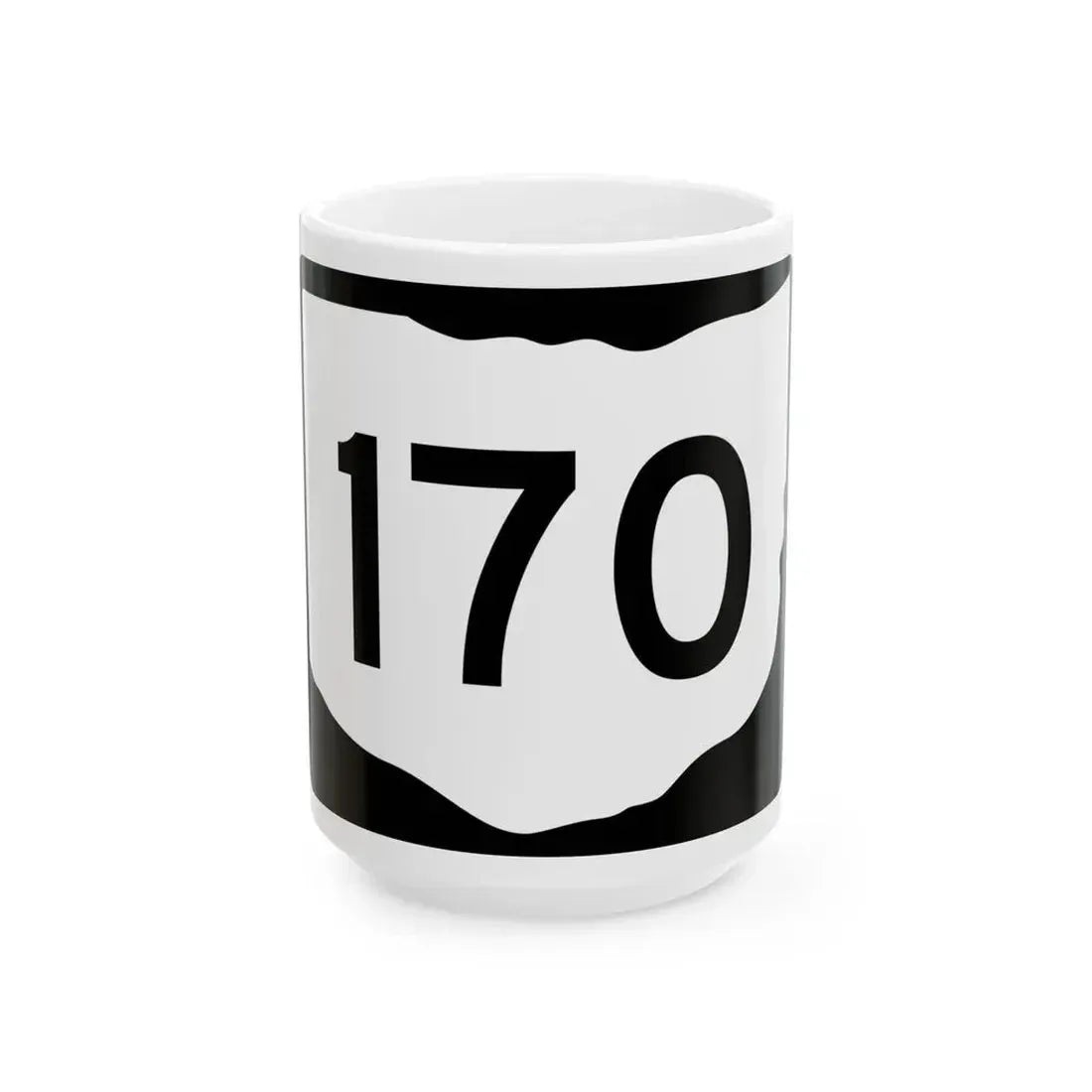 OH-170 (Ohio) (Road Sign) White Coffee Mug 15oz - Go Mug Yourself