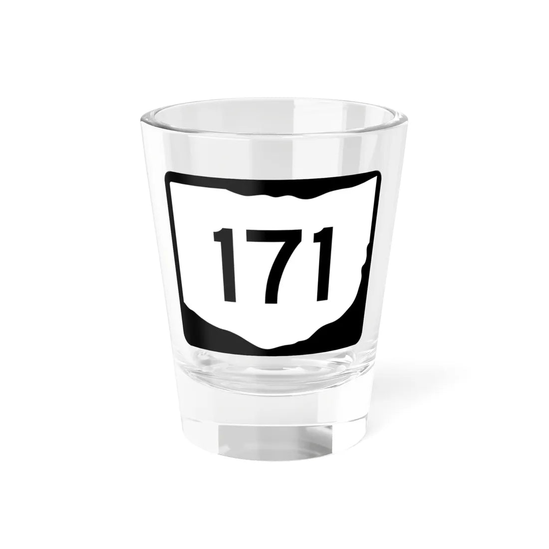 OH-171 (Ohio) (Road Sign) Shot Glass 1.5oz 1.5oz - Go Mug Yourself