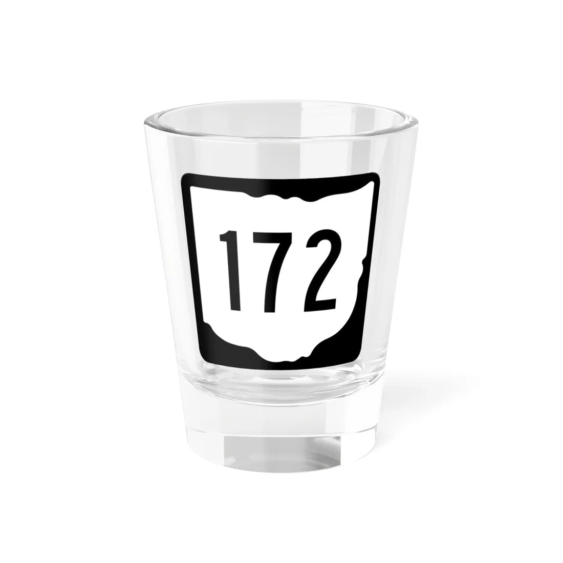 OH-172 1967 (Ohio) (Road Sign) Shot Glass 1.5oz 1.5oz - Go Mug Yourself