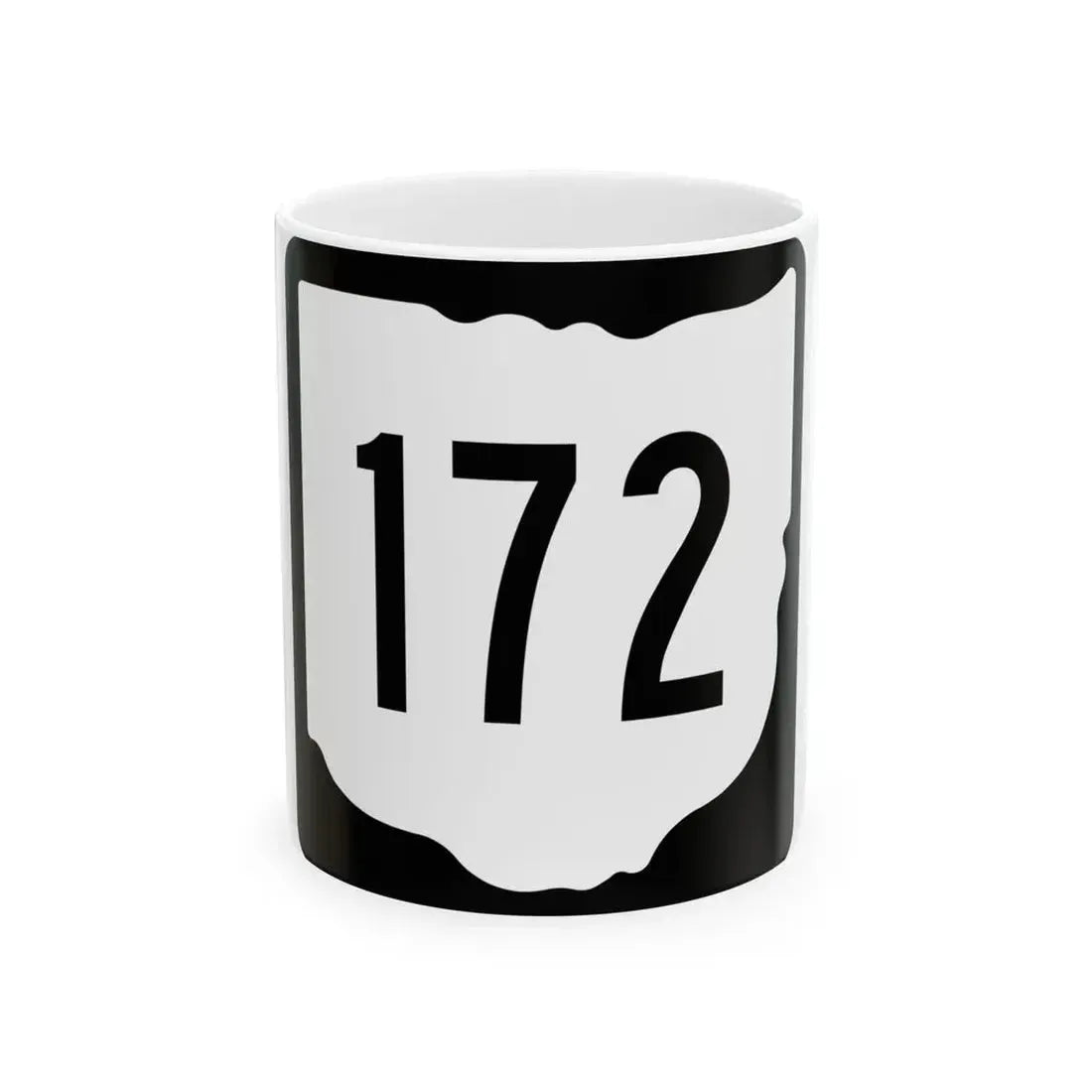 OH-172 1967 (Ohio) (Road Sign) White Coffee Mug 11oz - Go Mug Yourself