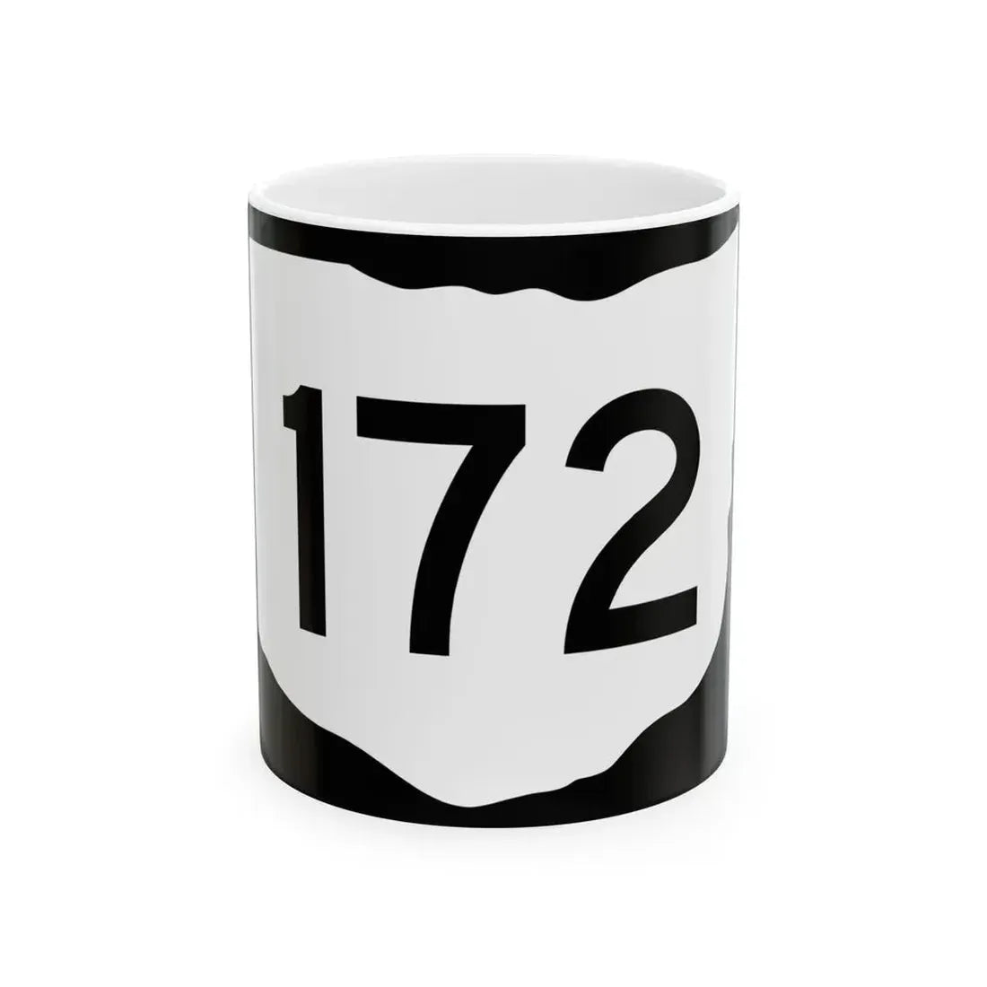 OH-172 (Ohio) (Road Sign) White Coffee Mug 11oz - Go Mug Yourself