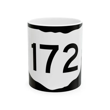 OH-172 (Ohio) (Road Sign) White Coffee Mug 11oz - Go Mug Yourself