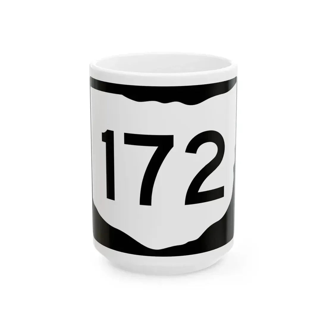 OH-172 (Ohio) (Road Sign) White Coffee Mug 15oz - Go Mug Yourself
