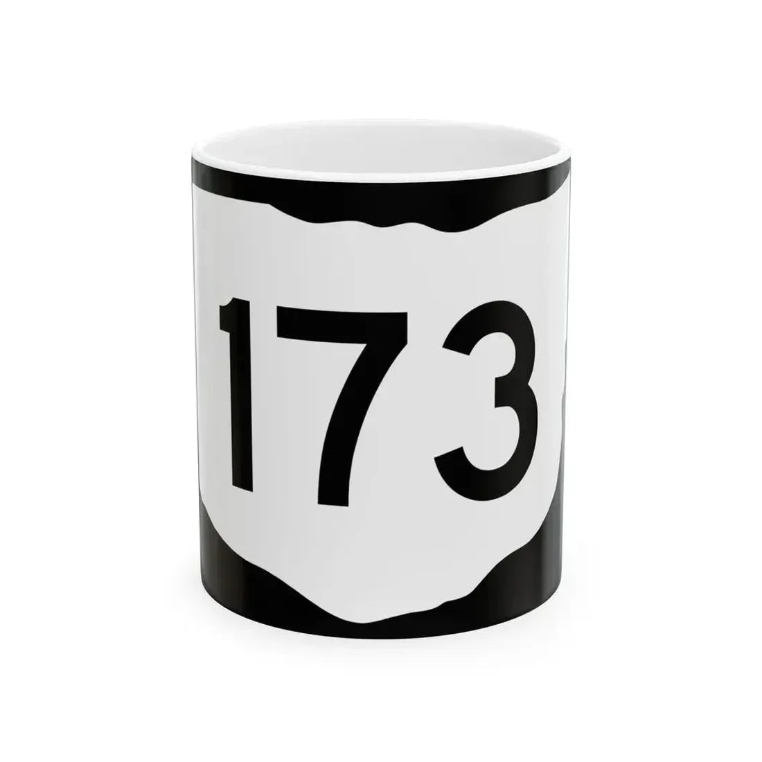 OH-173 (Ohio) (Road Sign) White Coffee Mug 11oz - Go Mug Yourself