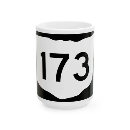 OH-173 (Ohio) (Road Sign) White Coffee Mug 15oz - Go Mug Yourself