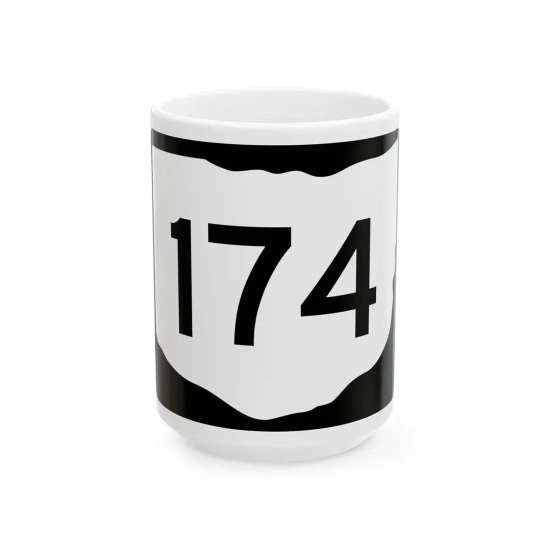 OH-174 (Ohio) (Road Sign) White Coffee Mug 15oz - Go Mug Yourself