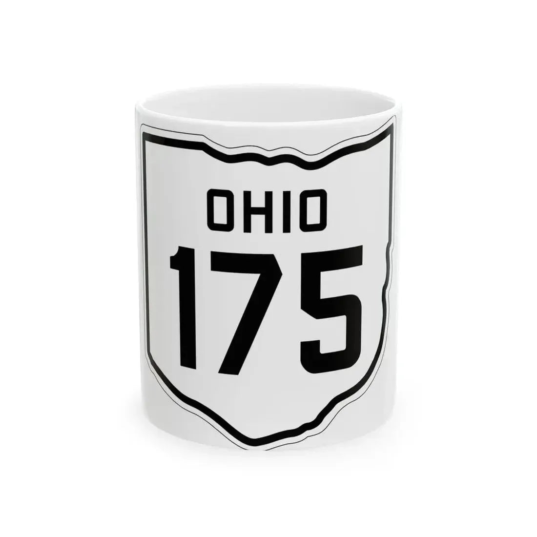 OH-175 1927 (Ohio) (Road Sign) White Coffee Mug 11oz - Go Mug Yourself