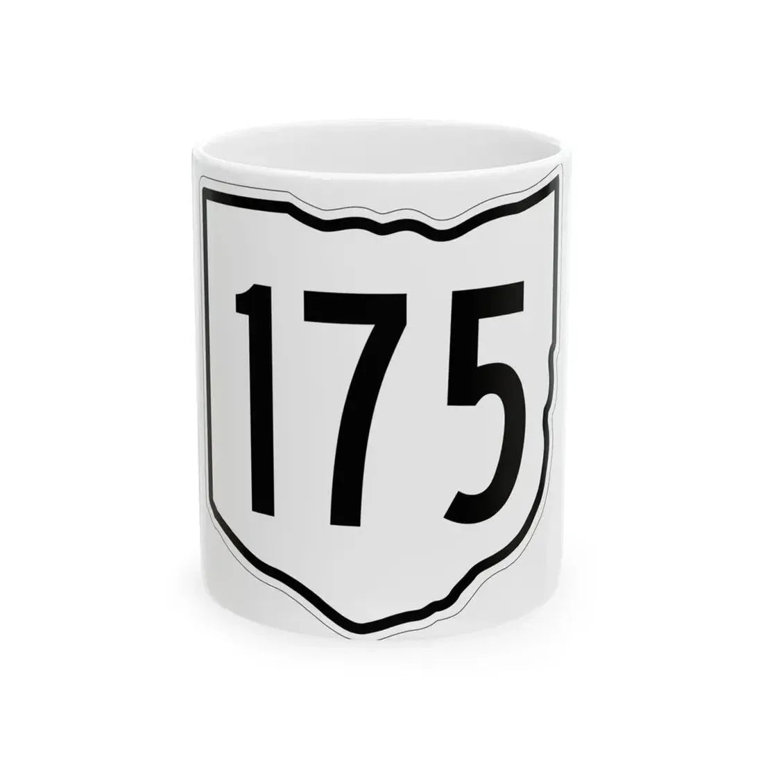 OH-175 1960 (Ohio) (Road Sign) White Coffee Mug 11oz - Go Mug Yourself