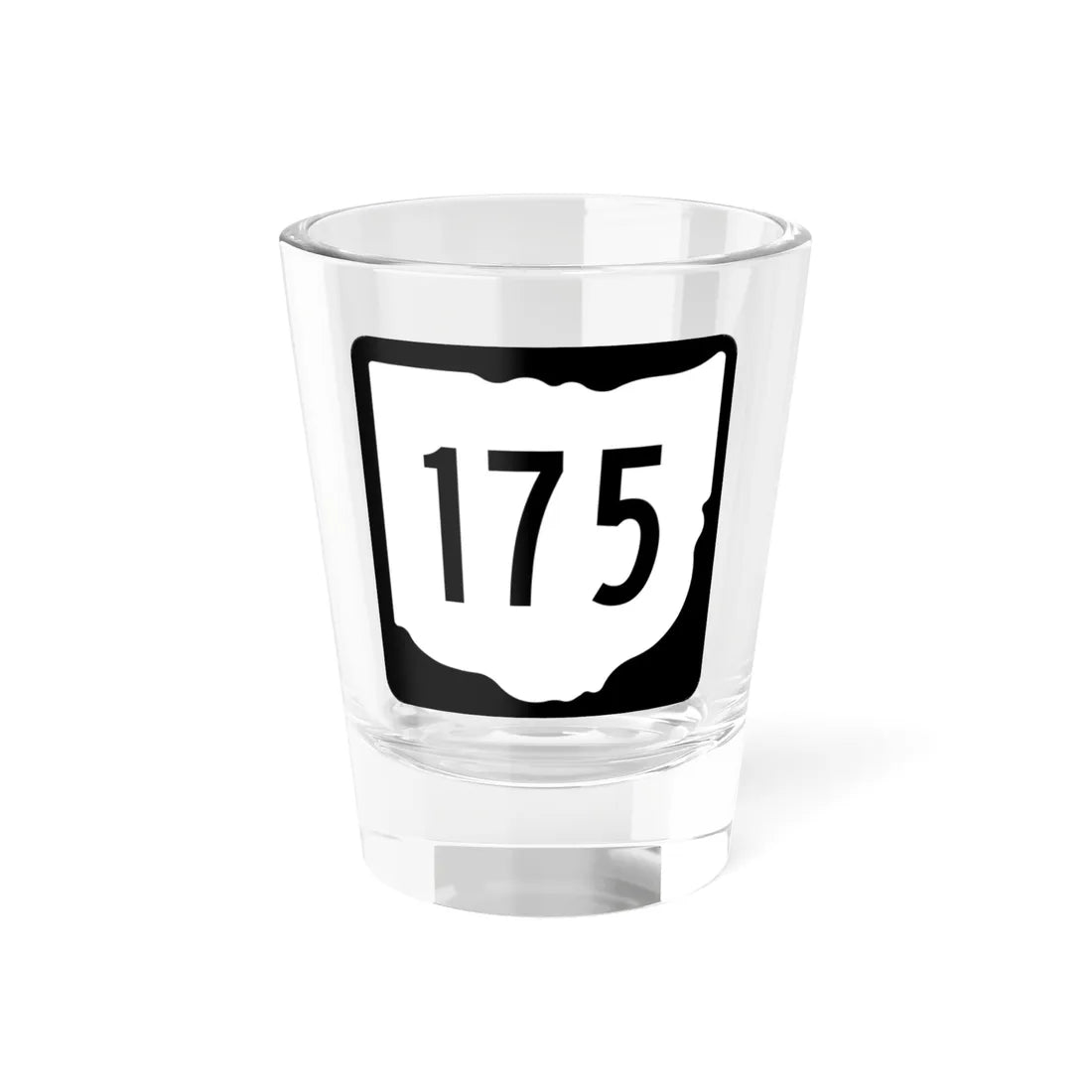 OH-175 1967 (Ohio) (Road Sign) Shot Glass 1.5oz 1.5oz - Go Mug Yourself
