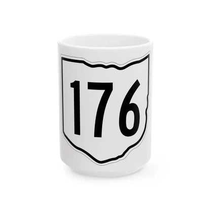 OH-176 1960 (Ohio) (Road Sign) White Coffee Mug 15oz - Go Mug Yourself